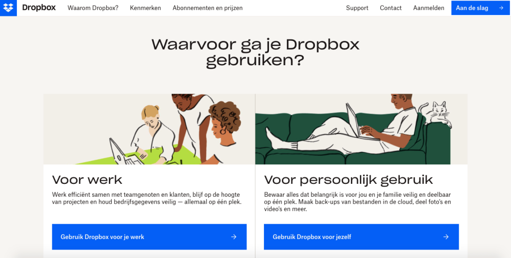 Trunk test vraag 4: Waar kan ik heen gaan vanuit hier?